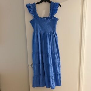 Blue Poplin Hill House Nap Dress